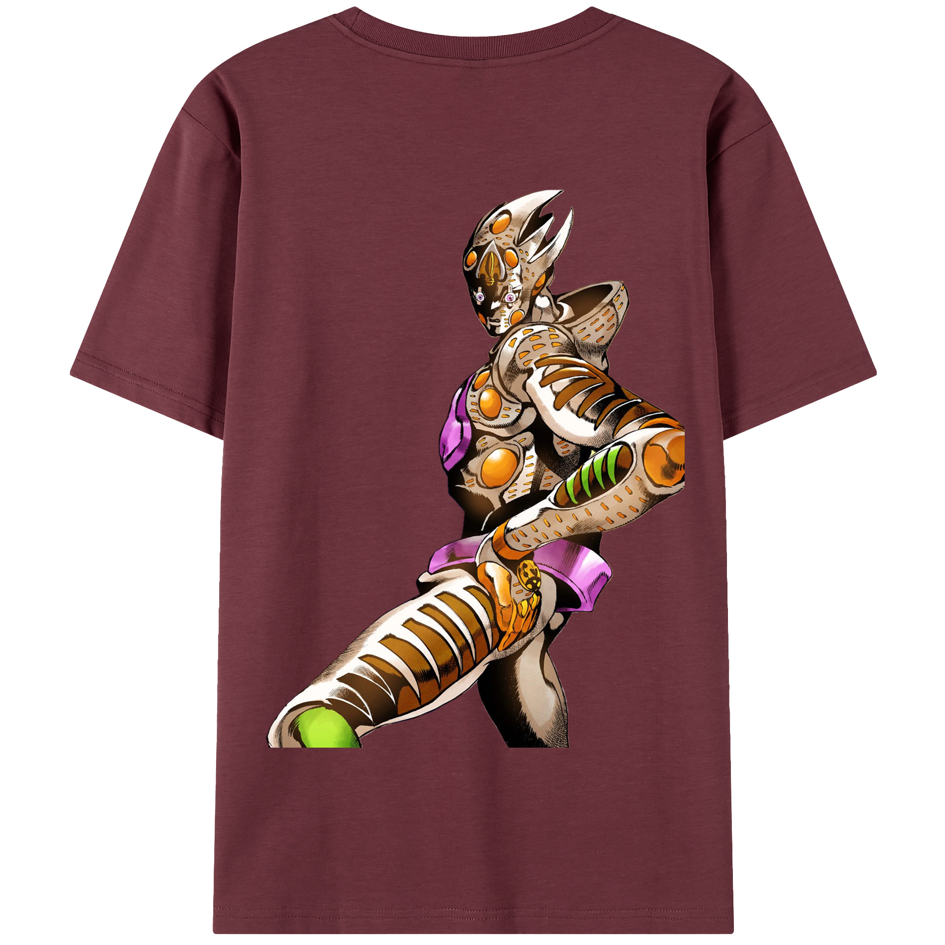 （画像用） ジョジョの奇妙な冒険 ジョルノ?ジョバァーナ JoJo's Bizarre Adventure Giorno Giovanna 綿100％半袖Tシャツ（背面プリント）
